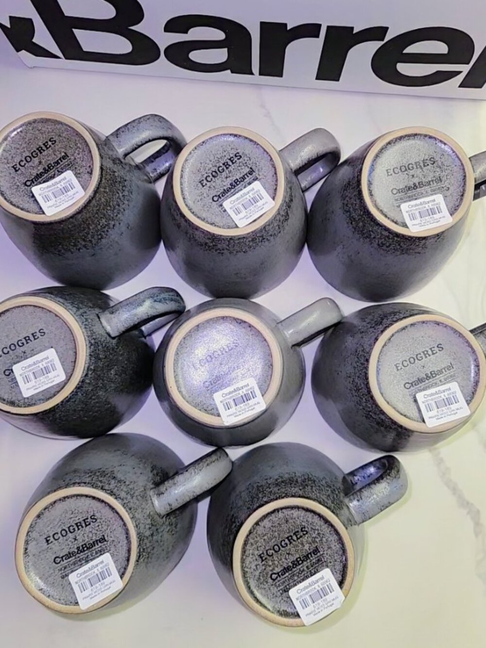 8 Recycled Stoneware Mug - Prairie Moss - Crate&Barrel